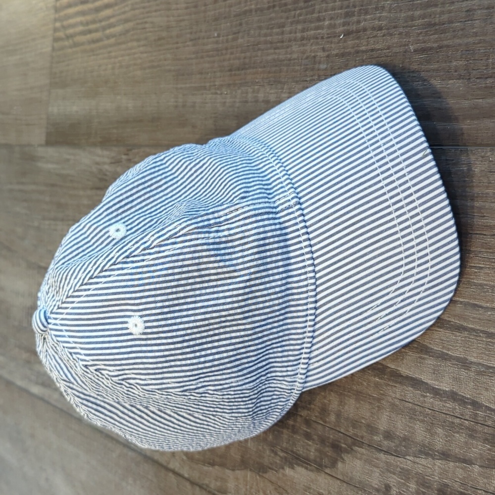 J Crew Seersucker Cap
